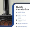 DuraVent 6 in. D X 68 in. L Galvanized Steel Double Wall Stove Pipe
