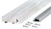 M-D Silver Aluminum U-Shaped Bottom For Doors 36 in. L X 1.5 in.