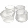 Shepherd Thermoplastic Ethylene Leg Tip Clear Round 1-1/2 in. W 4 pk (Pack of 6)