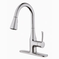 Oakbrook Collection One Handle Chrome Pulldown Kitchen Faucet