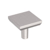 Amerock Chamfered Edge Contemporary  Square Cabinet Knob 1 in. Satin Nickel 1 pk