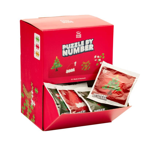 Plus-Plus Puzzle By Number Christmas Builds Building Set Multicolored 48 pc (Pack of 48)