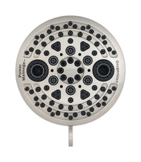 Oxygenics Brushed Nickel ABS 5 settings Showerhead 1.75 gpm