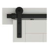 National Hardware Builder 72 in. L Matte Black Steel Barn Door Hanger Kit 1 pc