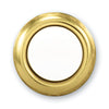 Heath Zenith Polished Brass Metal Gold/White 16V Wired Traditional Pushbutton Doorbell 0.8 D in.