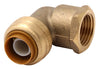 SharkBite Push to Connect 3/4 in. FNPT X 3/4 in. D FNPT Brass 90 Degree Elbow