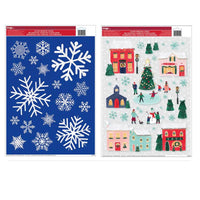 Impact Innovations Christmas Glitter Cling 12" X 17" (Case of 24)