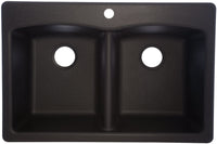 Franke Composite Granite Dual Mount 33 in. W X 22 in. L Two Bowls Kitchen Sink