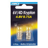 Dorcy 6V/4D Krypton Flashlight Bulb 2.2 volt Bayonet Base