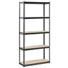 Edsal Black Steel Muscle Rack Adjustable Shelving Unit 1750 lbs. Capacity 72 H x 34 W x 14 D in.