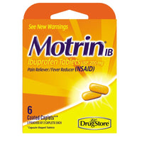 Motrin IB Pain Reliever/Fever Reducer 6 ct (Pack of 6)