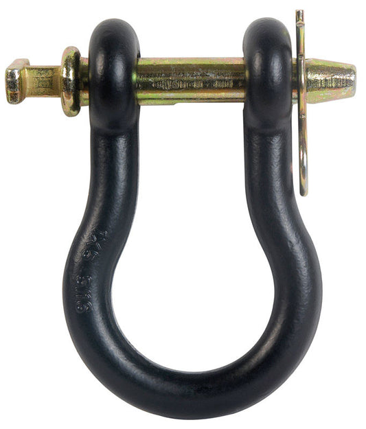 SpeeCo Forged Steel 3-5/16 in. Loop Straight Clevis 25,000 lbs. Capacity 2.55 Hx1 Dia.x2-1/8 Eye in.