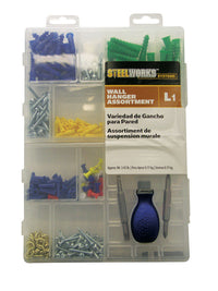 Hillman STEELWORKS L1 Assorted Picture Hanging Set 1 pk