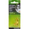 Hillman AnchorWire Brass-Plated Brass Quick Hanger 10 lb. One Piece 5 pk (Pack of 10)