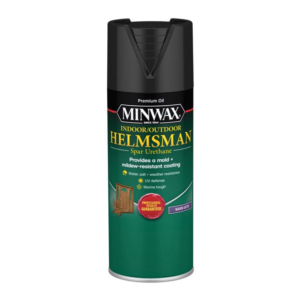 Minwax Helmsman Warm Satin Clear Solvent-Based Spar Urethane 11 oz (Pack of 6)