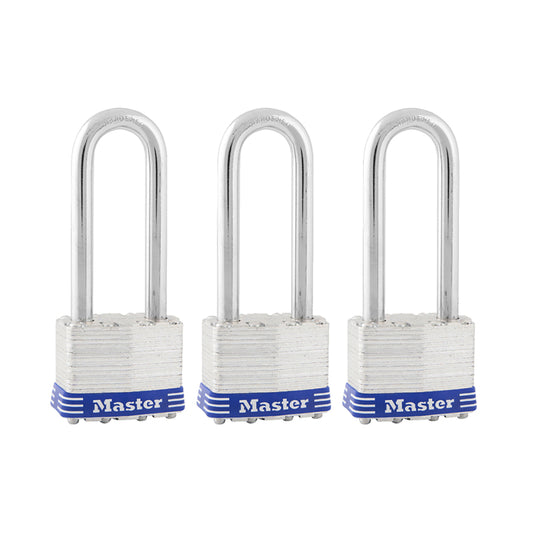 Master Lock 4-11/16 in. H X 1-3/4 in. W Laminated Steel Double Locking Padlock Keyed Alike