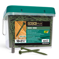 Deck Plus No. 10  x 2-1/2 in. L Star Flat Head Exterior Deck Screws 25 lb.