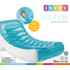 Intex Rockin' Blue/White Vinyl Adult Inflatable Lounge Pool Float 74 L x 20 H x 39 W in.
