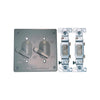 Sigma Electric Square Die-Cast Metal 2 gang 4.84 in. H X 4.84 in. W Toggle Switch and Cover