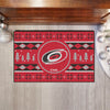 NHL - Carolina Hurricanes Holiday Sweater Rug - 19in. x 30in.