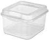 Sterilite Clear Flip Top Storage Box Small with Lid (Pack of 12)