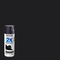 Rust-Oleum Painter's Touch Ultra Cover Flat Black Spray Paint 12 oz. (Pack of 6)