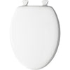 Mayfair by Bemis Westport Elongated White Enameled Wood Toilet Seat - Open Box