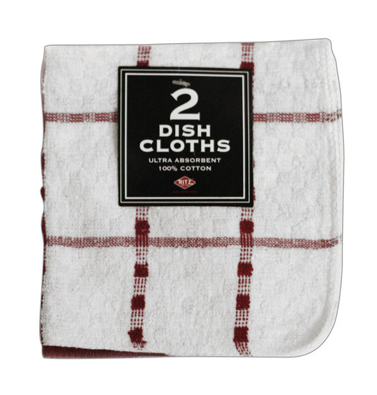 Ritz Paprika Cotton Dish Cloth 2 pk (Pack of 3)
