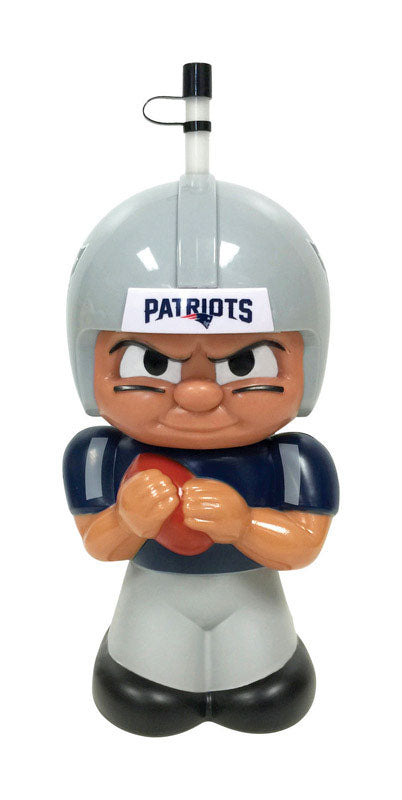 Party Animal TeenyMates 16 oz New England Patriots Multicolored BPA Free Water Bottle
