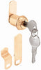 Prime-Line Bright Brass Gold Steel Cabinet/Drawer Lock - Deal of The Week