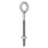 Hampton 1/4 in. x 4 in. L Stainless Steel Eyebolt Nut Included (Pack of 10)