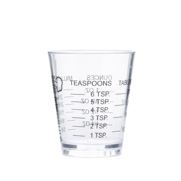 Chef Craft 1/8 cups Plastic Clear Measuring Cup (Pack of 3)