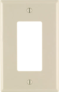 Leviton Light Almond 1 gang Nylon Decorator Wall Plate 1 pk