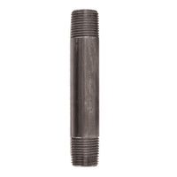 BK Products 1/2 in. MPT x 4-1/2 in. L Black Steel Nipple (Pack of 5)
