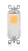 Leviton Decora 15 amps Three Pole Rocker 3-Way Illuminated Switch White 1 pk