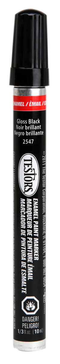 Testor'S 2547 1/3 Fl Oz Black Gloss Enamel Marker