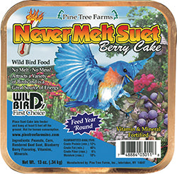 Pine Tree Farms Never Melt Suet Cake