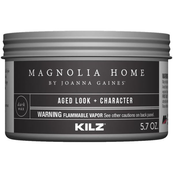 Cera de acabado vintage oscura mate transparente Magnolia Home de Joanna Gaines KILZ, 5,7 oz (paquete de 6)