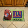 NFL - New York Giants Rubber Scraper Door Mat
