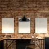 Globe Electric Barnyard Matte Black Steel 60W 120V E26 Pendant Light 50 H x 15.9 W x 15.9 D in.
