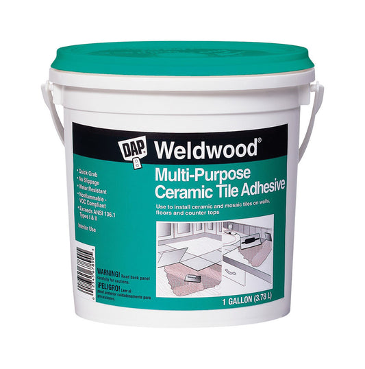 DAP Weldwood Ceramic Tile Adhesive 1 gal. (Pack of 4)