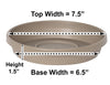 Bloem Terratray Pebble Stone Resin Round Traditional Tray 1.5 H x 7.5 Dia. in. with Saucer