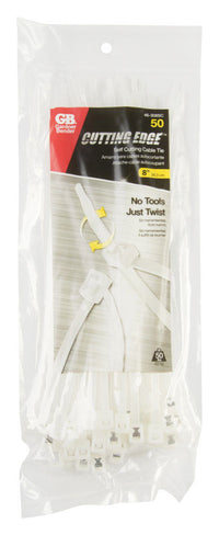 Gardner Bender 8 in. L Clear Self-Cutting Cable Tie 50 pk - Deal of The Week