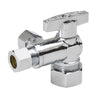 BK Products ProLine 5/8 in. Compression X 1/4 in. Compression Brass Angle Stop Valve