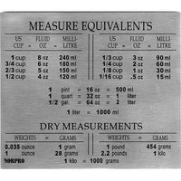 Norpro Silver Stainless Steel Measure Equivalent Magnet