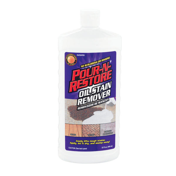 Quitamanchas de aceite con aroma a naranja Pour-N-Restore, líquido de 32 oz (paquete de 6)