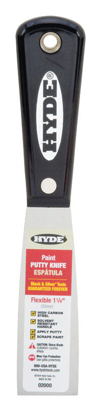 Hyde 1-1/4 in. W High-Carbon Steel Flexible Putty Knife