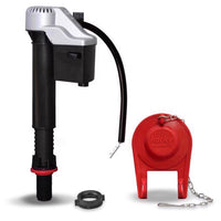 Korky QuietFILL Platinum Red Universal Fill Valve & Flapper Kit 13-1/2 H x 2 Dia. in.