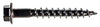 Simpson Strong-Tie No. 10 X 1-1/2 in. L Hex Black Wood Screws 50 pk