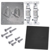 Sigma Electric Square Die-Cast Metal 2 gang 4.84 in. H X 4.84 in. W Toggle Switch and Cover